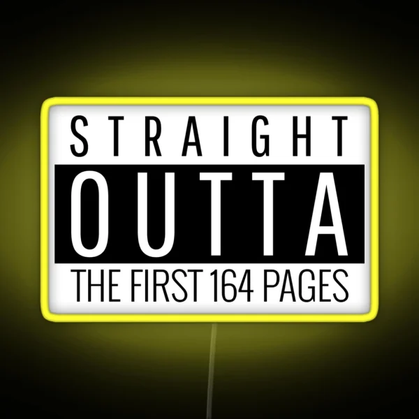 Straight Outta The First 164 Alcoholic Recovery RGB Neon Sign