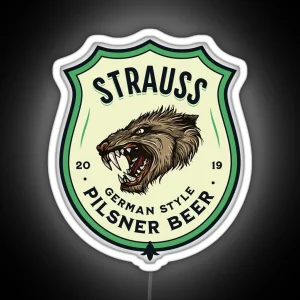 Strauss Pilsner Beer RGB Neon Sign