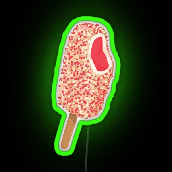 Strawberry Crunch Bar RGB Neon Sign