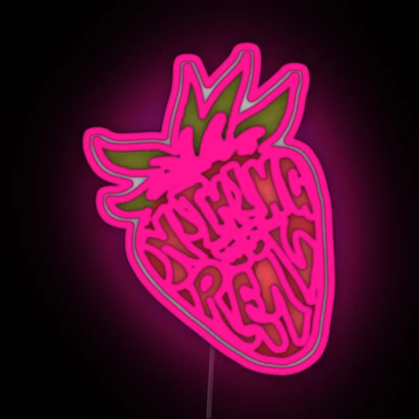 Strawberry Fields Quote RGB Neon Sign