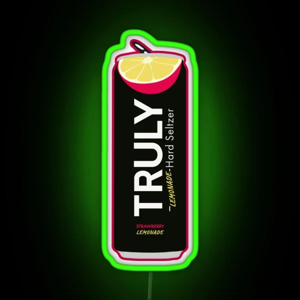 Strawberry Lemonade Truly RGB Neon Sign