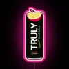 RGB LED neon sign with vibrant strawberry lemonade color design.