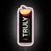 Vibrant strawberry lemonade themed neon bar sign for kitchen ambiance lighting