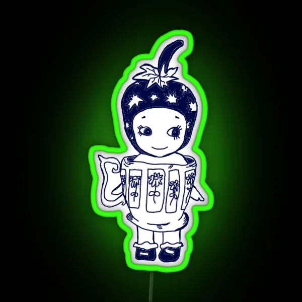 Strawberry Man Sonny Angel RGB Neon Sign