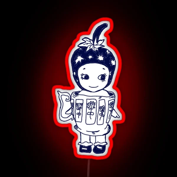Strawberry Man Sonny Angel RGB Neon Sign