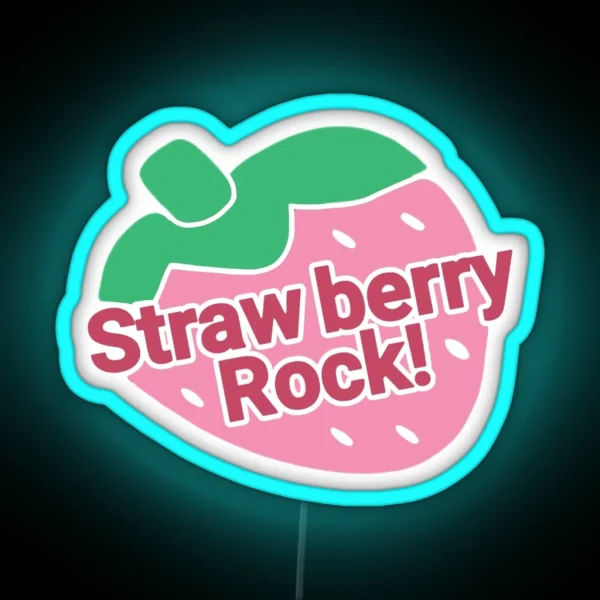 Strawberry Rock RGB Neon Sign