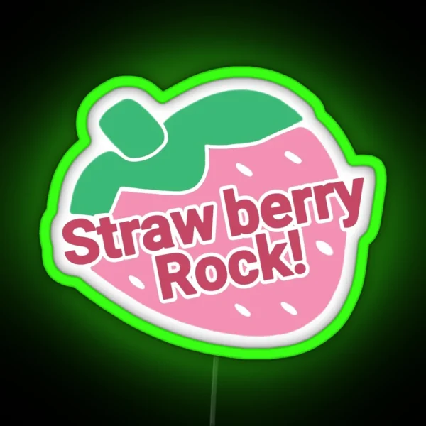 Strawberry Rock RGB Neon Sign