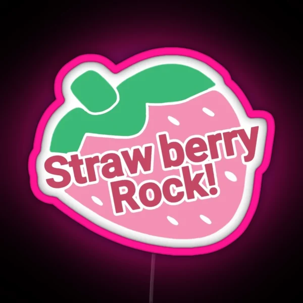 Strawberry Rock RGB Neon Sign