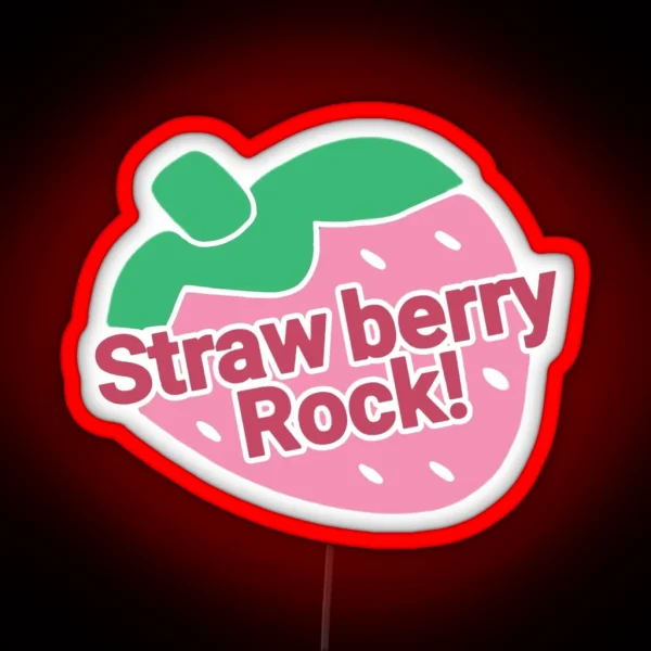 Strawberry Rock RGB Neon Sign