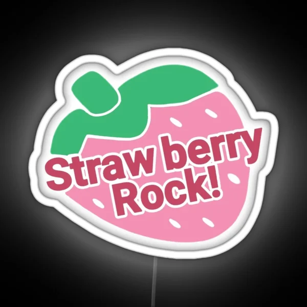 Strawberry Rock RGB Neon Sign