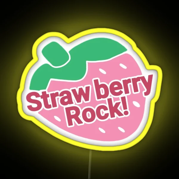 Strawberry Rock RGB Neon Sign
