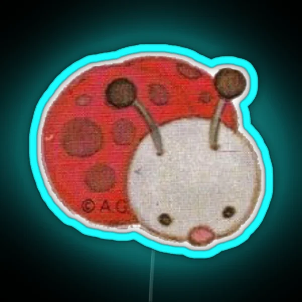 Strawberry Shortcake Ladybug RGB Neon Sign