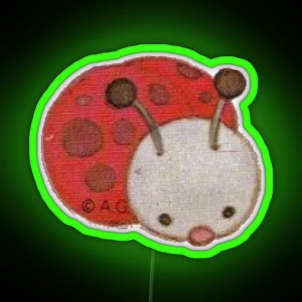 Strawberry Shortcake Ladybug RGB Neon Sign