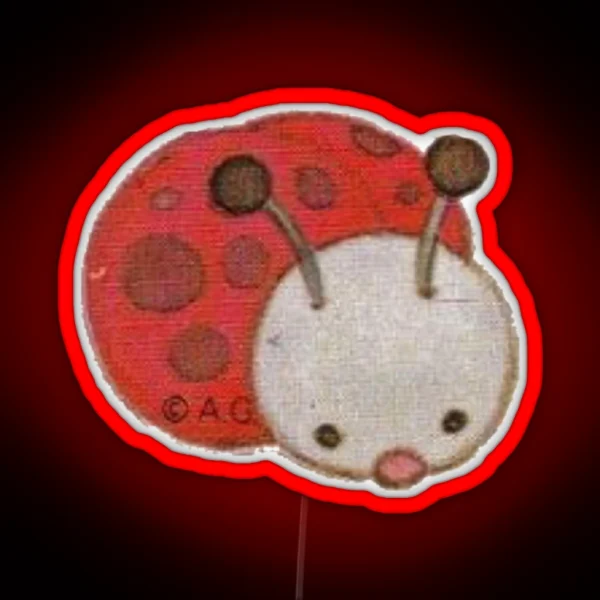 Strawberry Shortcake Ladybug RGB Neon Sign