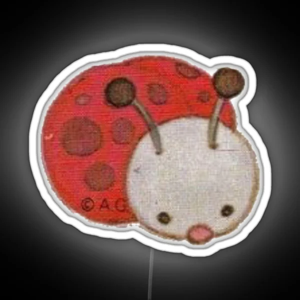 Strawberry Shortcake Ladybug RGB Neon Sign