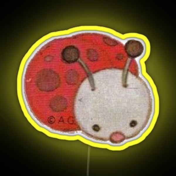Strawberry Shortcake Ladybug RGB Neon Sign