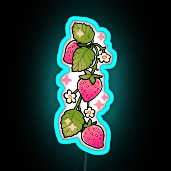 Strawberry Vine RGB Neon Sign