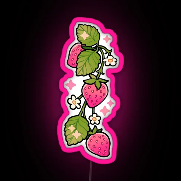 Strawberry Vine RGB Neon Sign