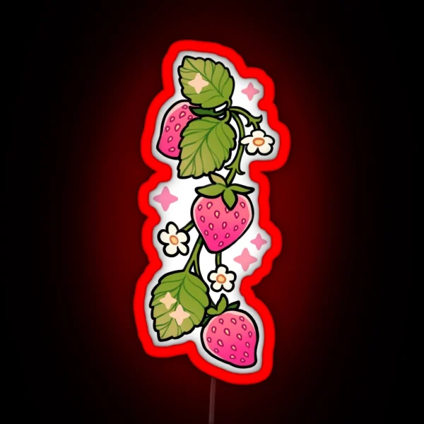 Strawberry Vine RGB Neon Sign