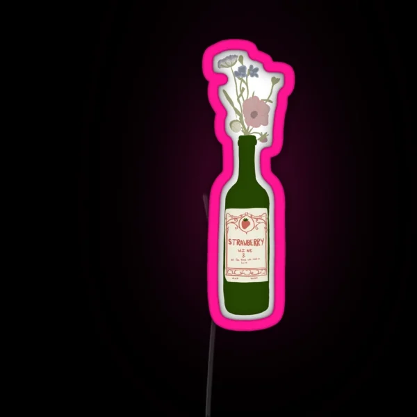 Strawberry Wine Led RGB Neon Sign