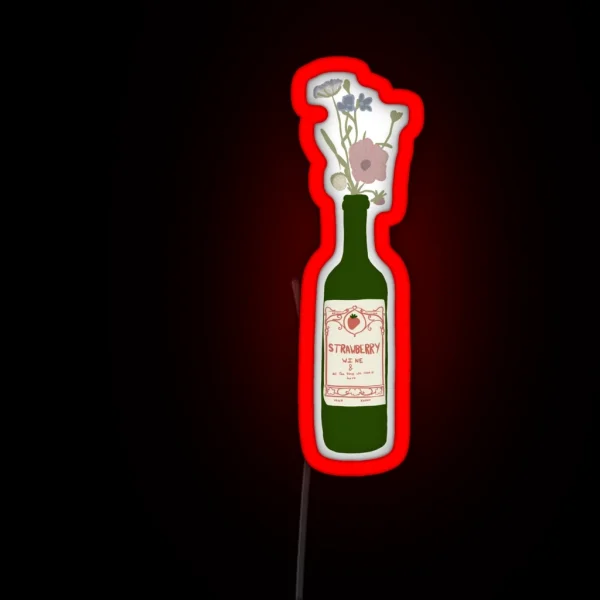 Strawberry Wine Led RGB Neon Sign