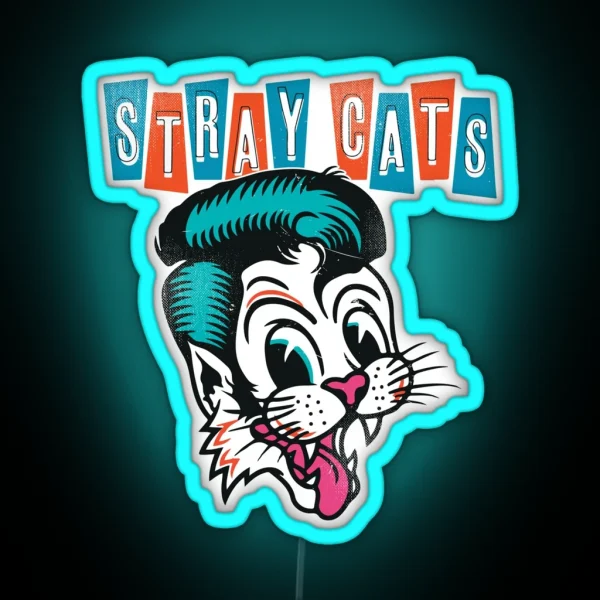 Stray Cats RGB Neon Sign