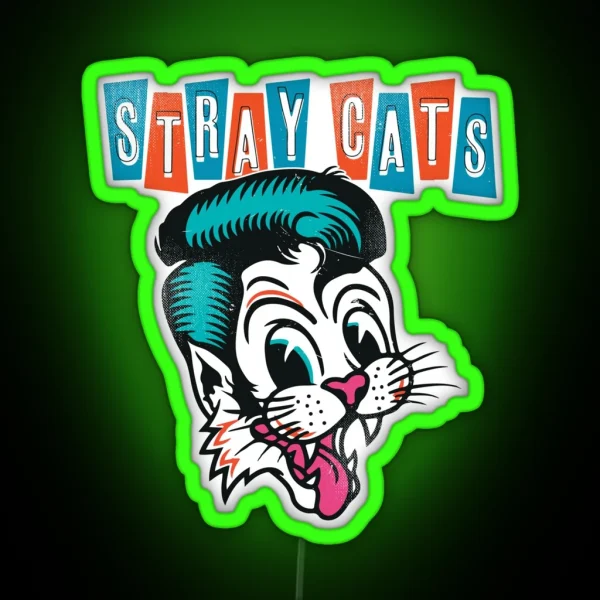 Stray Cats RGB Neon Sign