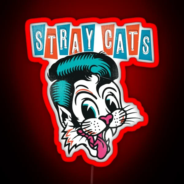Stray Cats RGB Neon Sign