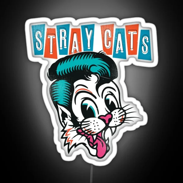 Stray Cats RGB Neon Sign