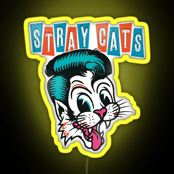Stray Cats RGB Neon Sign