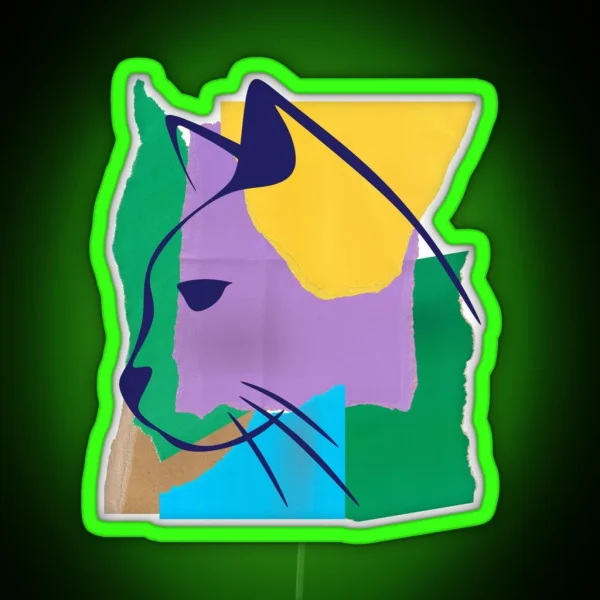 Street Cat RGB Neon Sign