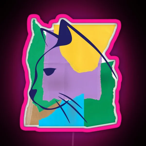 Street Cat RGB Neon Sign
