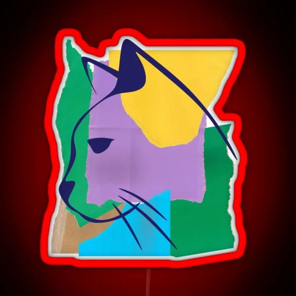 Street Cat RGB Neon Sign