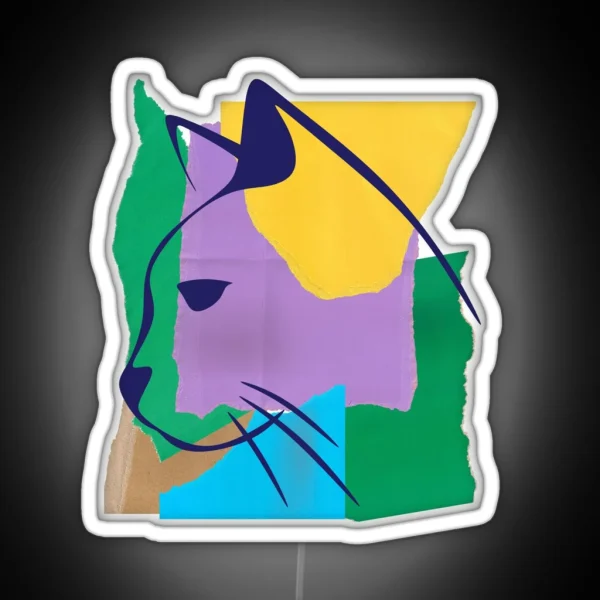 Street Cat RGB Neon Sign