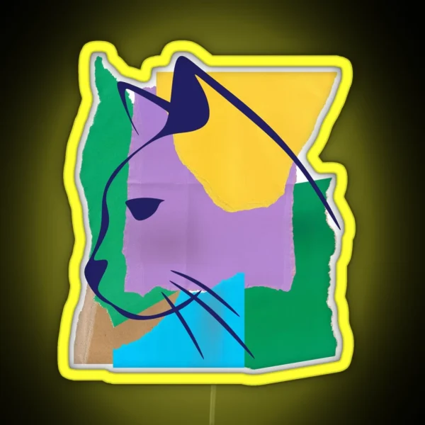 Street Cat RGB Neon Sign