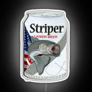 Striper Lager Beer RGB Neon Sign