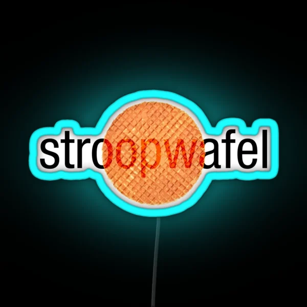 Stroopwafel Dutch Waffle RGB Neon Sign