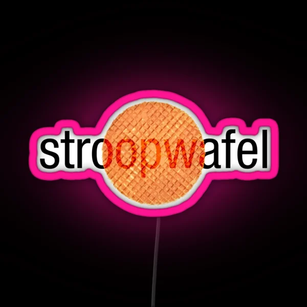 Stroopwafel Dutch Waffle RGB Neon Sign