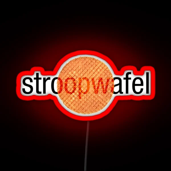 Stroopwafel Dutch Waffle RGB Neon Sign