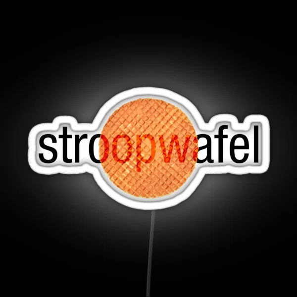 Stroopwafel Dutch Waffle RGB Neon Sign