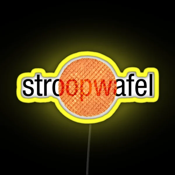 Stroopwafel Dutch Waffle RGB Neon Sign