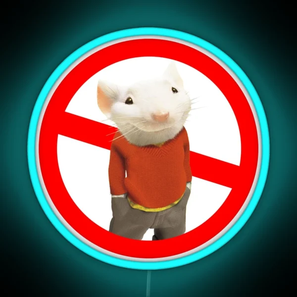 Stuart Little Not Allowed RGB Neon Sign