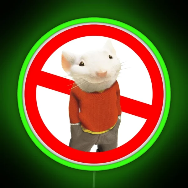 Stuart Little Not Allowed RGB Neon Sign