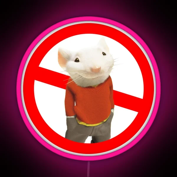 Stuart Little Not Allowed RGB Neon Sign