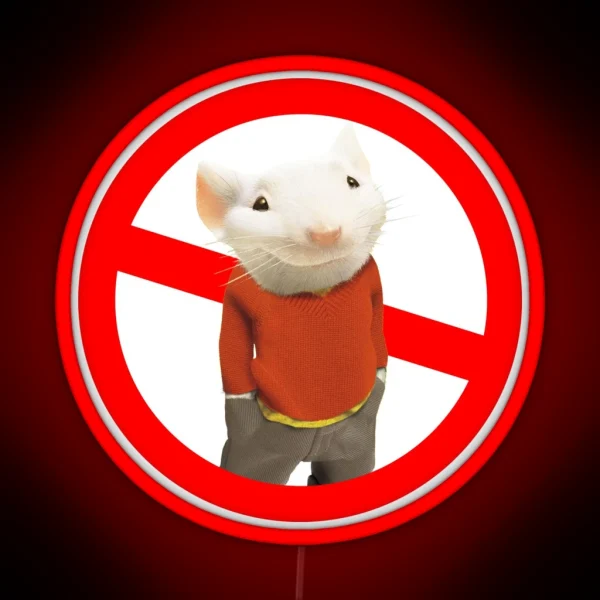 Stuart Little Not Allowed RGB Neon Sign