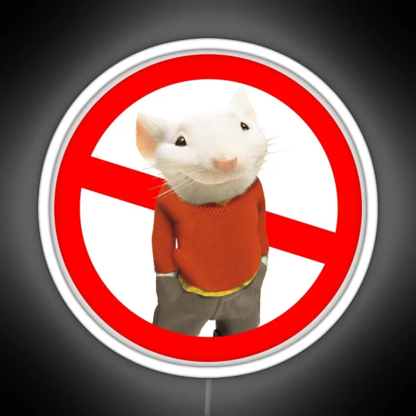 Stuart Little Not Allowed RGB Neon Sign