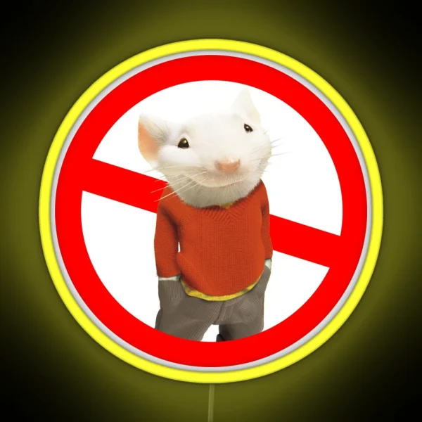 Stuart Little Not Allowed RGB Neon Sign