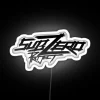RGB Lit Neon Sign with Customizable Color Scheme and Design