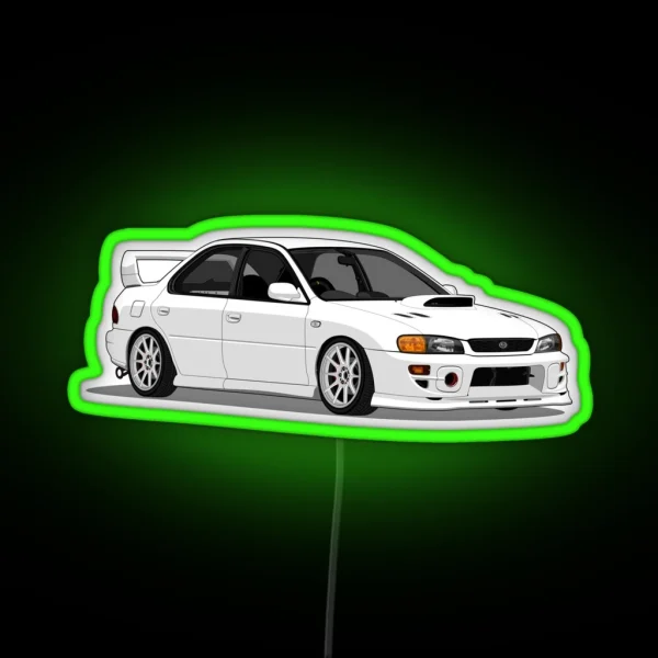 Subaru Nico Black White RGB Neon Sign