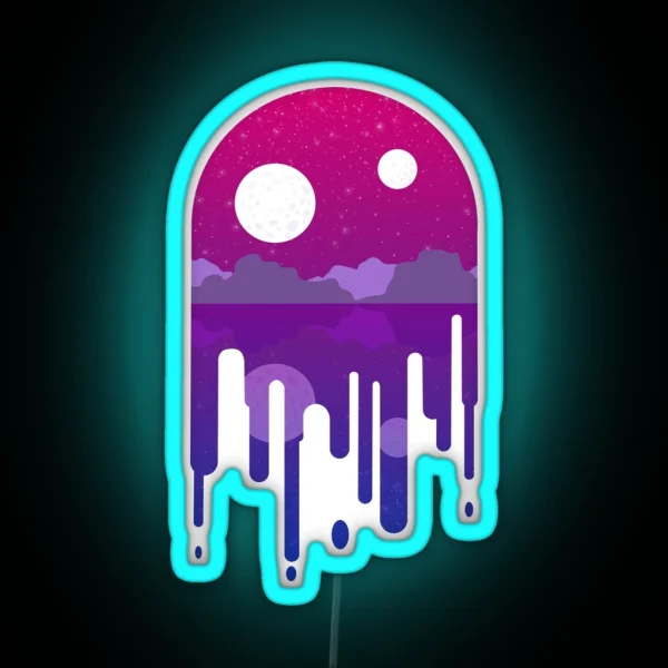 Subtle Bi Drip Landscape RGB Neon Sign